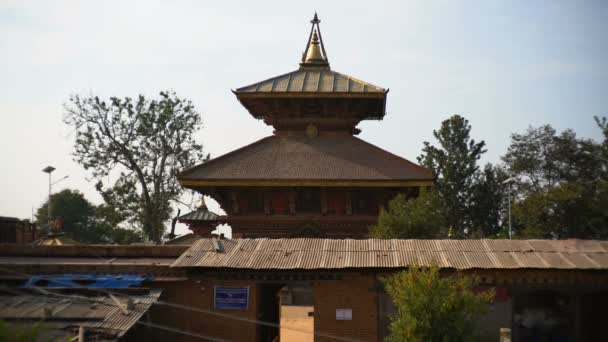 Temple Changunarayan Népal Asie Sur Fond — Video