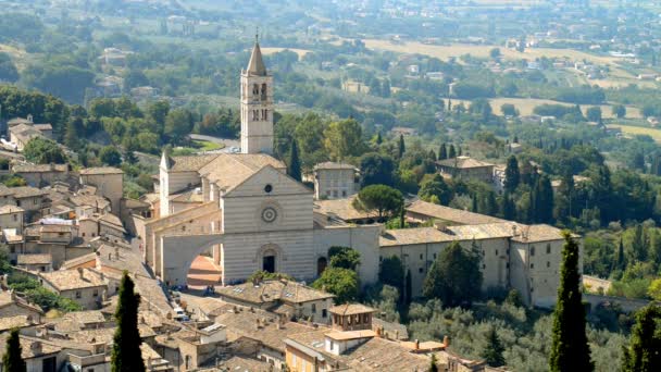 Romántica Iglesia Cluny Borgoña Francia Europa — Vídeo de stock