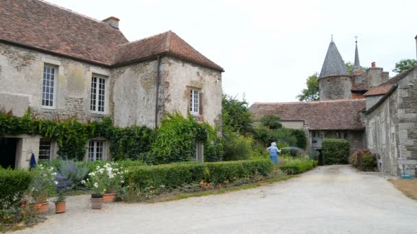 Epoisses Frankreich Juli 2015 Chateau Epoisses Burgund Frankreich Département Cote — Stockvideo