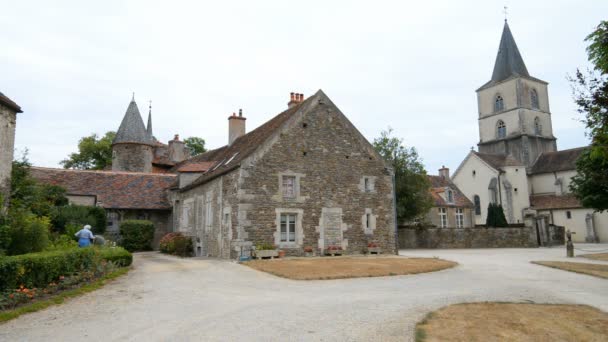 Epoisses Frankreich Juli 2015 Chateau Epoisses Burgund Frankreich Département Cote — Stockvideo