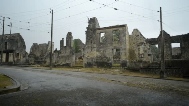 Pueblo de Oradour-sur-glane — Vídeo de stock