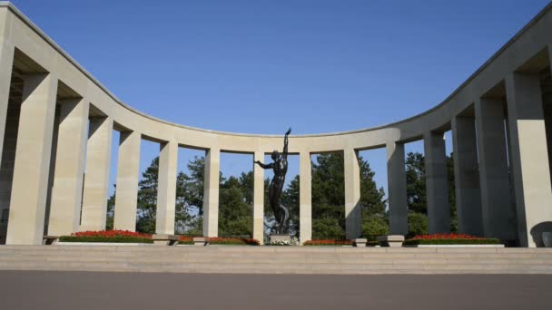 Cimitero Americano della Normandia — Video Stock