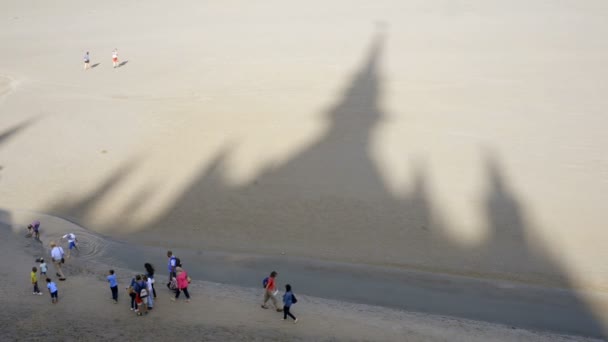 Вид з Мон Saint Michel до Бей — стокове відео