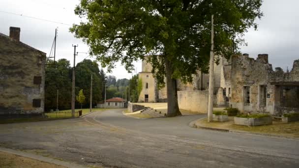 Oradour-sur-glane-Dorf — Stockvideo