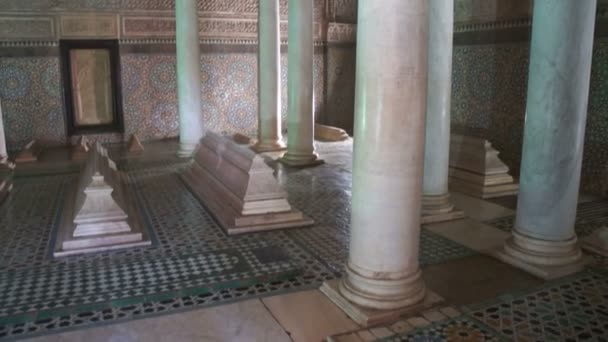 Saadian Tombs in Maroco — Stock Video