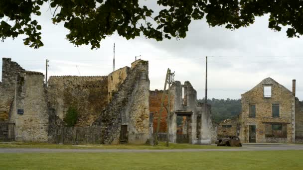 Pueblo de Oradour-sur-glane — Vídeos de Stock