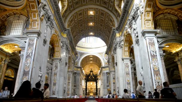 Basílica de San Pietro em Roma — Vídeo de Stock