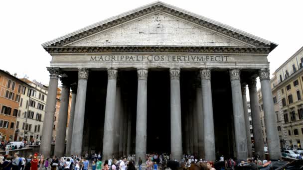 Hermoso Panteón en Roma — Vídeos de Stock