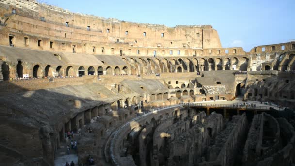 Antigo Coliseu em Roma, Itália — Vídeo de Stock