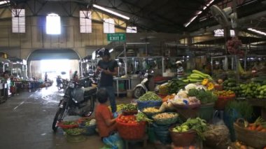 Sapa sabah pazarında sokak sahnesi