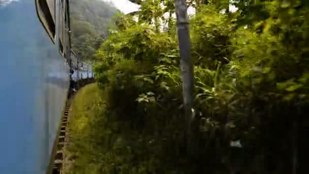 Tren desde Nuwara Eliya a Ella — Vídeos de Stock
