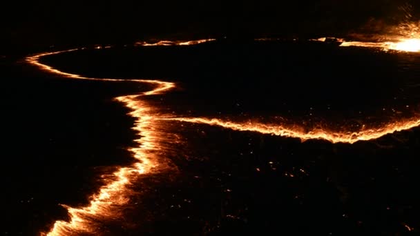 Erta ale olcano in der Danakil-Depression — Stockvideo