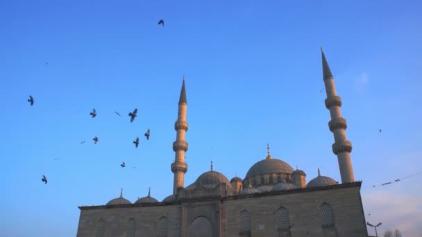 Yeni cami neue Moschee — Stockvideo
