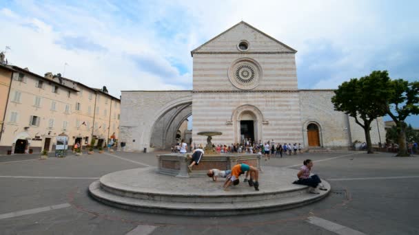 Basilica di Santa Chiara , — Video Stock