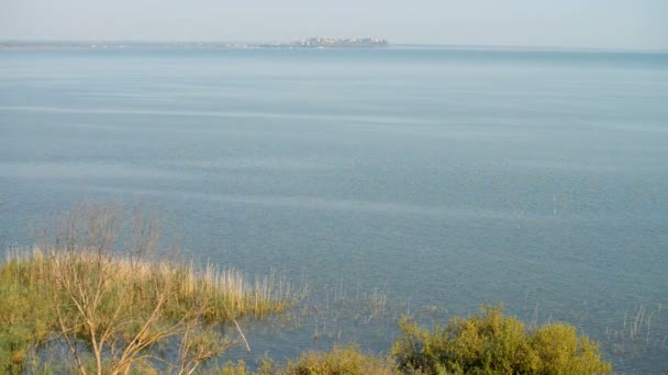 Paesaggio dall'Umbria con lago Trasimeno — Video Stock