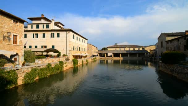 Dorp Bagno Vignoni in Toscane — Stockvideo