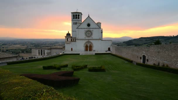 St francis assisi Bazilikası — Stok video