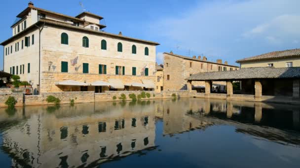 Aldeia Bagno Vignoni na Toscana — Vídeo de Stock