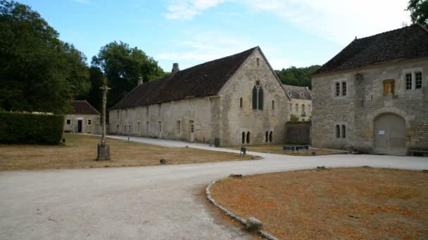 Die abtei von fontenay in frankreich — Stockvideo