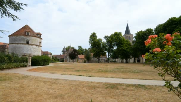 Chateau d'Epoisses in de Bourgogne — Stockvideo