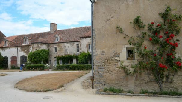 Chateau d'Epoisses w Burgundii — Wideo stockowe