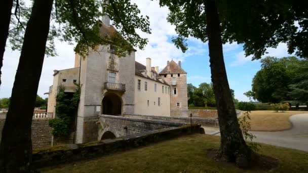 Chateau D' Epoisses i Bourgogne — Stockvideo
