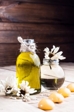 Spa, petrol, baharat, kuru çiçekler papatya