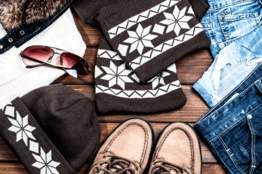 kot pantolon ve Aksesuar ahşap kurullarında