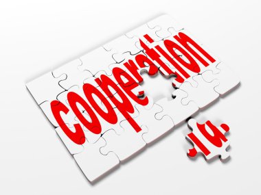 Beyaz bir arka planda 3d render iş ile ilgili kelime bulmaca