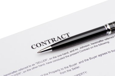 Sözleşme kaleminin yakın çekim