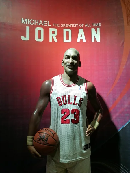 Michael Jordan Wachsfigur Stockfoto