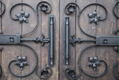 Dekoratif demir ayrıntıları 