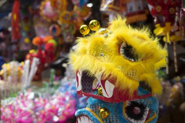 Genellikle Çin aslanı modelleri Hanoi eski bir sokakta Satılık