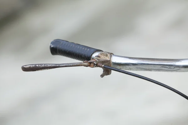 Close up of an old bicycle hand brake Stock Photo