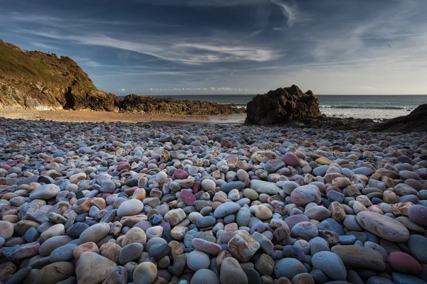 Rotherslade Bay coloured Pebbles — Stock Photo, Image