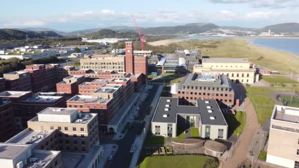 Editorial Swansea Velká Británie Května 2021 Nový Kampus Swansea University — Stock video