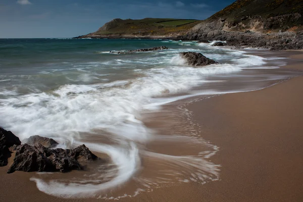 Onde vorticose a Fall Bay Gower Swansea — Foto Stock