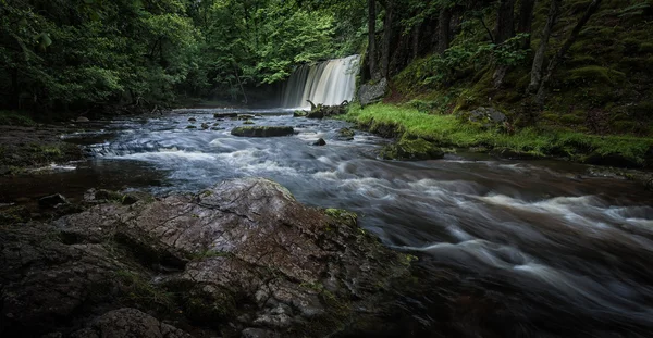 Sgwd Ddwli Uchaf vodopády Jižní Wales — Stock fotografie