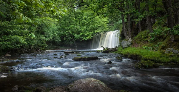 Sgwd Ddwli Uchaf watervallen-Zuid-Wales — Stockfoto