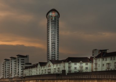 Meridian Tower Swansea South Wales clipart