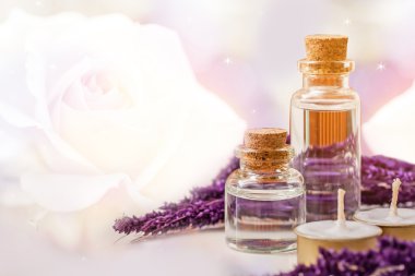 aroma esans mum ve çiçek şişe