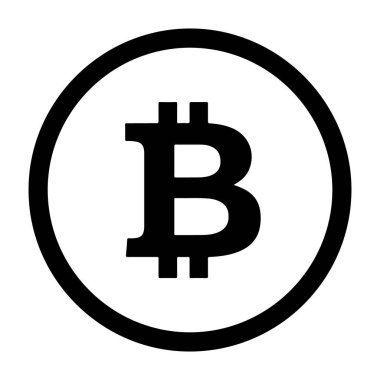 Modern bir ofiste bilgisayar ekranında bir bitcoin logosunu analiz eden bir işadamı, arka planda teknoloji ve finansmanın kesişimini temsil eden bir kişinin silüeti var..