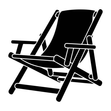 Rahat bir katlanır sandalyede dinlenen, siluet modunda gösterilen, huzur ve sükunet duygusu taşıyan bir kişi.