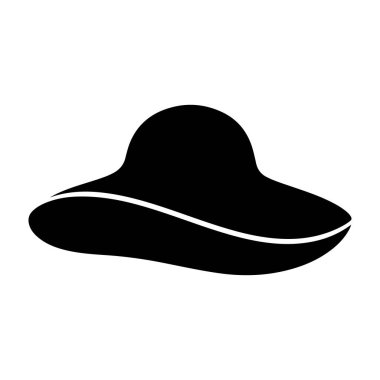 Beyaz çizgili şık siyah bir şapka, beyaz bir arka planda, ticari ve ticari amaçlar için mükemmel, modern ve minimalist bir estetik sergileniyor..