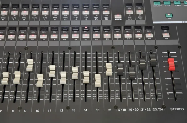 Sound mixer konsol — Stockfoto