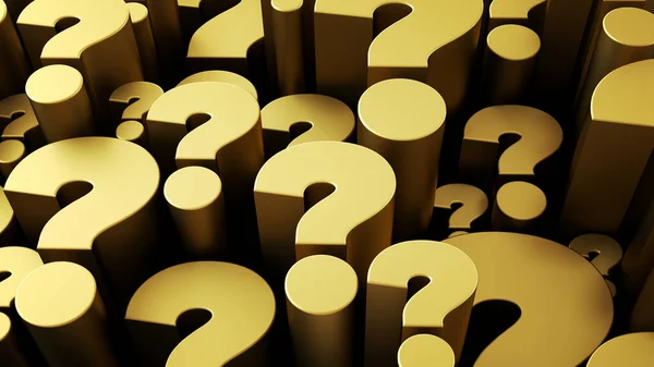 Altın Soru İşareti Arkaplanı 