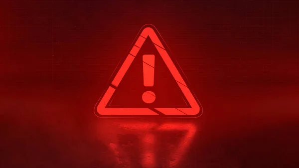 Kırmızı parlama uyarı arkaplanı