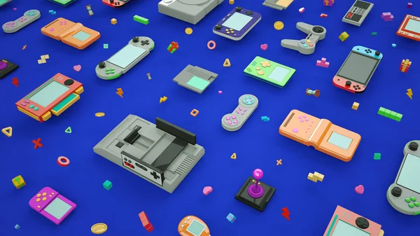 Mavi Video Oyun Arkaplanı