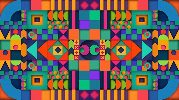 Renkli Soyut Şekil Geometrik Arkaplan