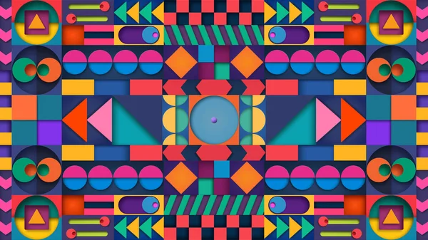  Şekil Soyut Renkli Geometrik Arkaplan